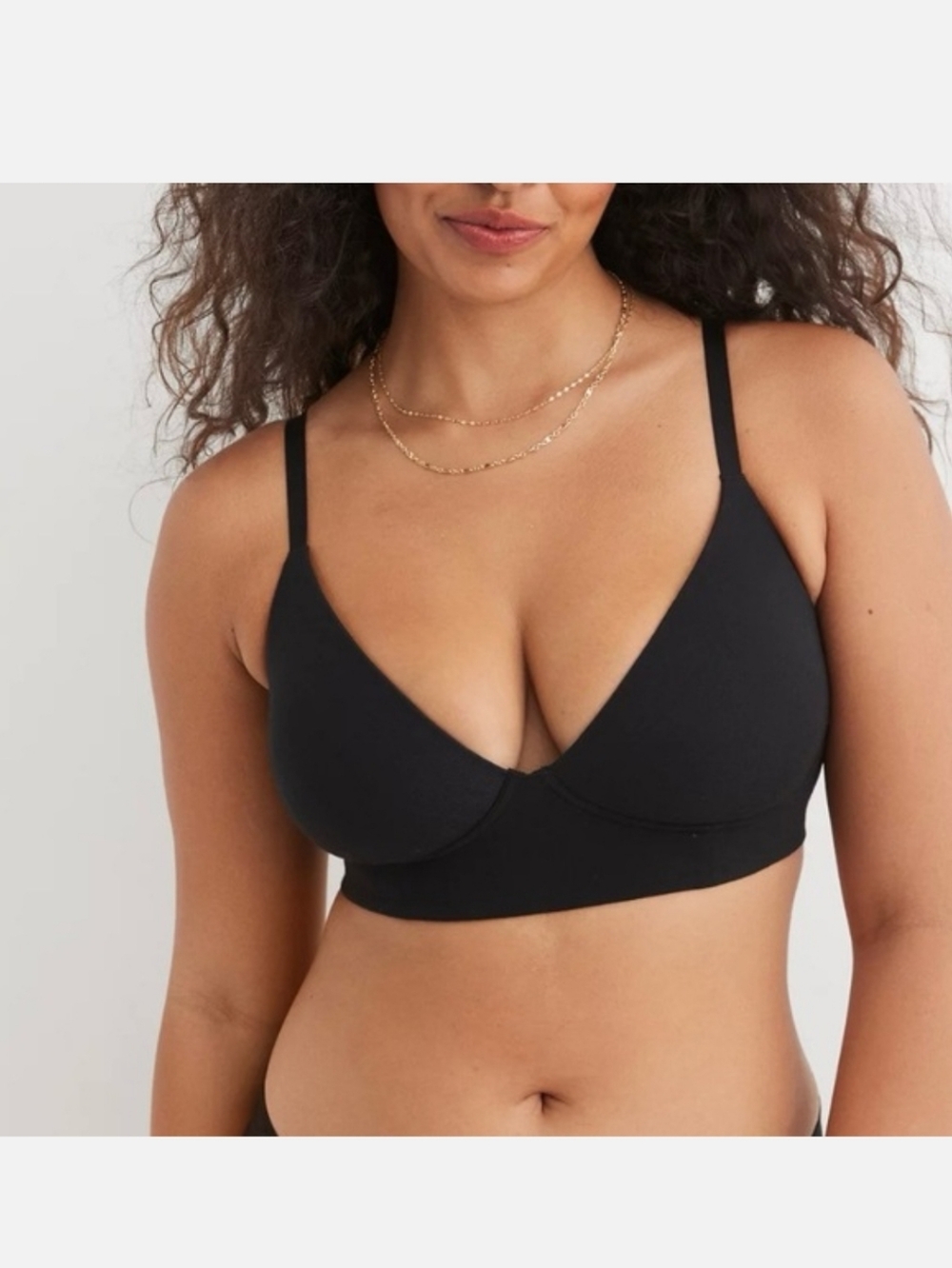 Aerie Real Chill Wireless Black Bra NWT Size 34D